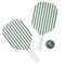 Sunnylife: Pickleball Set - The Vacay Olive - Outdoor Sport, 2 Player Trendy Game, 2 Carbon Fiber Bats & Ball, Travel Carry Case, Kids & Family Age 6+